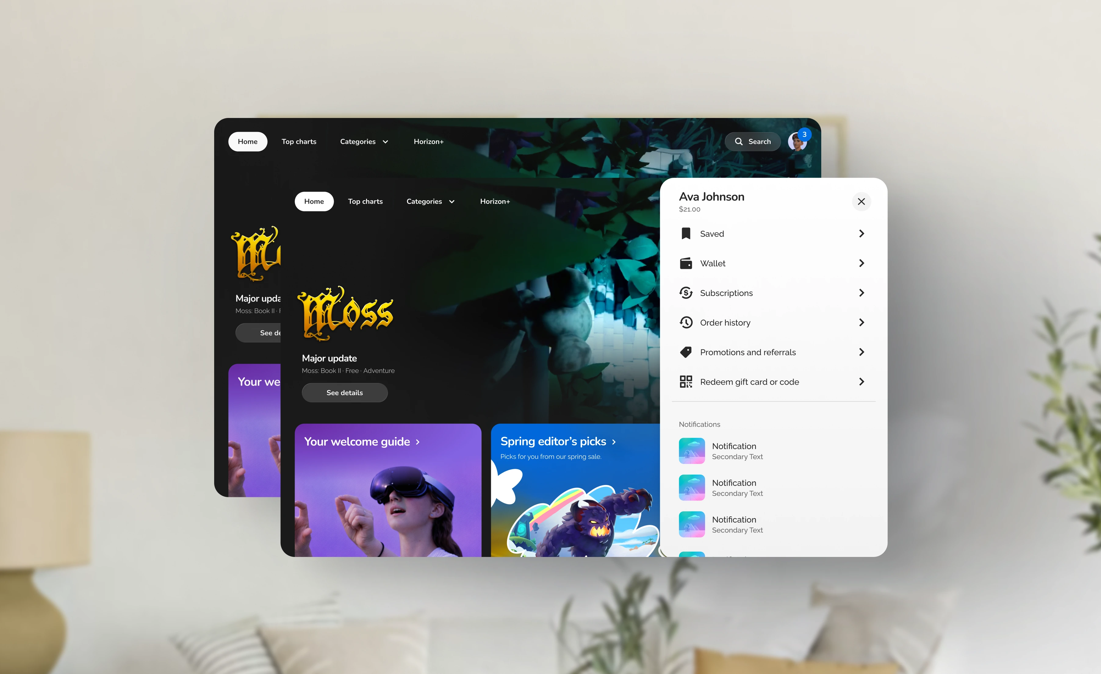 Nav menu