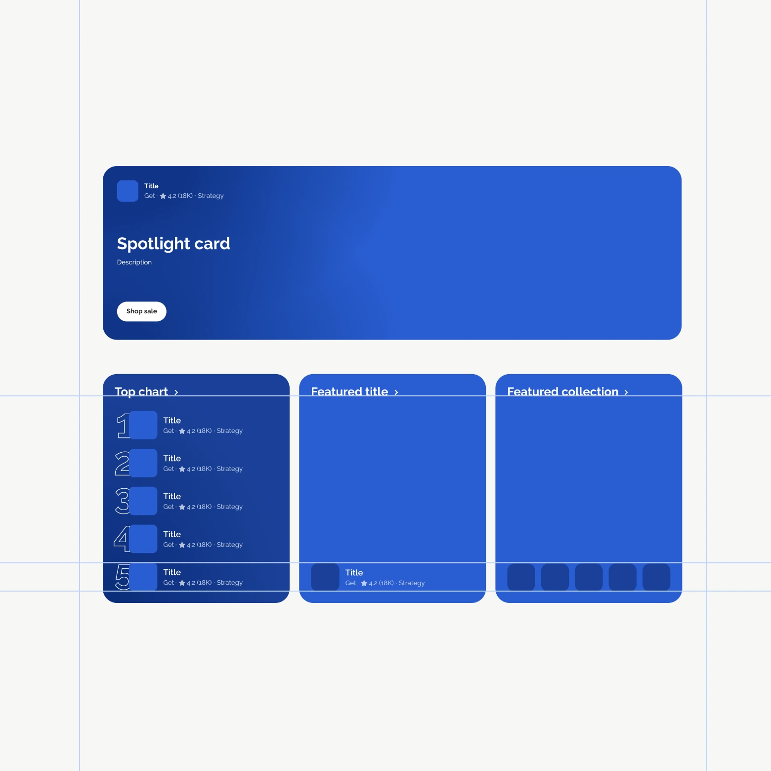 Standardized featured unit system